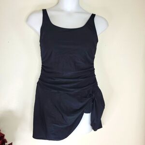 EoMenie Black One Piece Swimwear dress